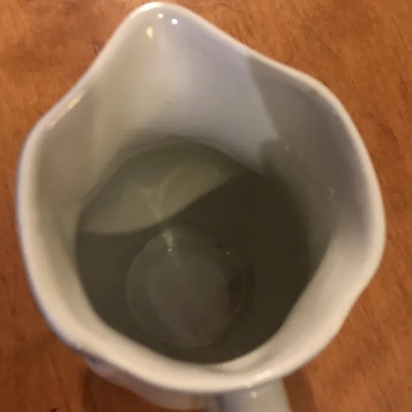 ARABIA Finland Small Pitcher 5” Creamer White W/ Single Blue Flower VTG EXC - Picture 8 of 10